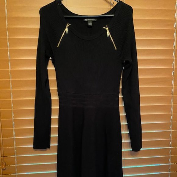 INC Concepts Black Sweater Dress - Picture 1 of 6